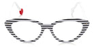 Sabine Be® Be Pretty Stripe - Shiny Navy Blue Slim Stripes Eyeglasses