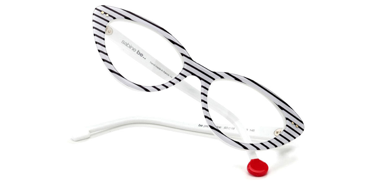 Sabine Be® Be Pretty Stripe - Shiny Navy Blue Slim Stripes Eyeglasses
