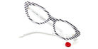 Sabine Be® Be Pretty Stripe - Shiny Navy Blue Slim Stripes Eyeglasses