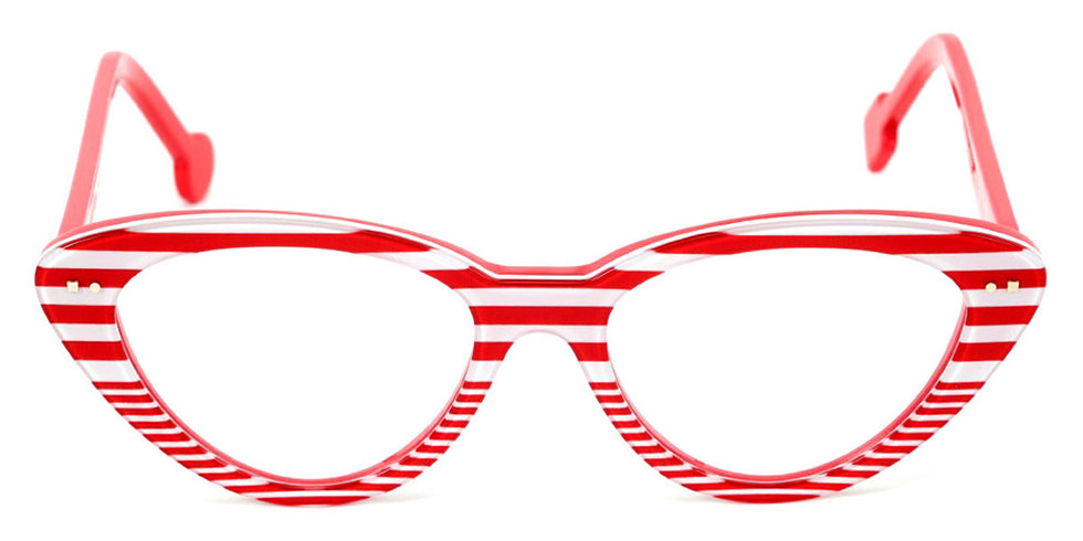 Sabine Be® Be Pretty Stripe - Shiny Red Fat Stripes / Shiny Red Slim Stripes Eyeglasses