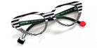 Sabine Be® Be Pretty Stripe - Shiny Navy Blue Fat Stripes / Shiny Navy Blue Slim Stripes Eyeglasses