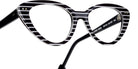 Sabine Be® Be Pretty Stripe - Shiny Navy Blue Fat Stripes Eyeglasses