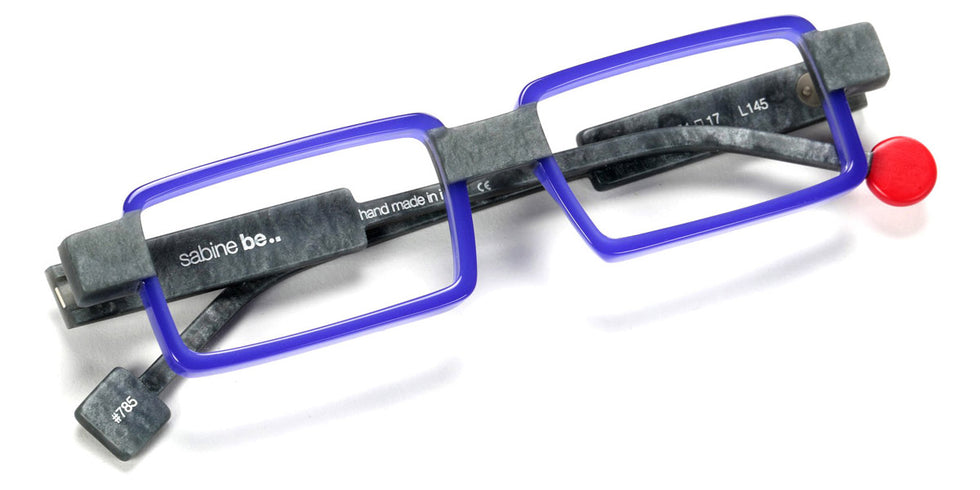 Sabine Be® Be Sharp SB Be Sharp 785 51 - Violet Opal Brillant / Gris Souris Marbré Mat Eyeglasses