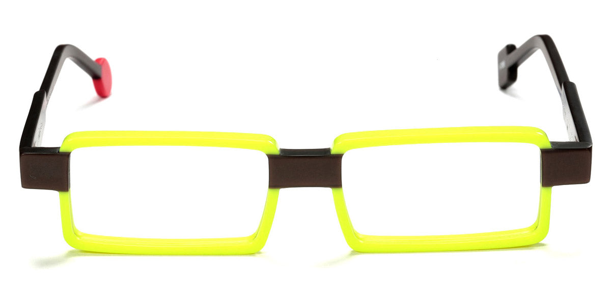 Sabine Be® Be Sharp SB Be Sharp 788 51 - Jaune Fluo Brillant / Marron Glacé Mat Eyeglasses