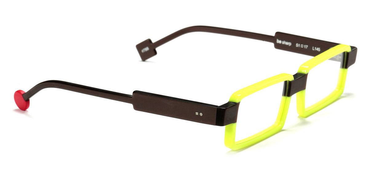 Sabine Be® Be Sharp SB Be Sharp 788 51 - Jaune Fluo Brillant / Marron Glacé Mat Eyeglasses