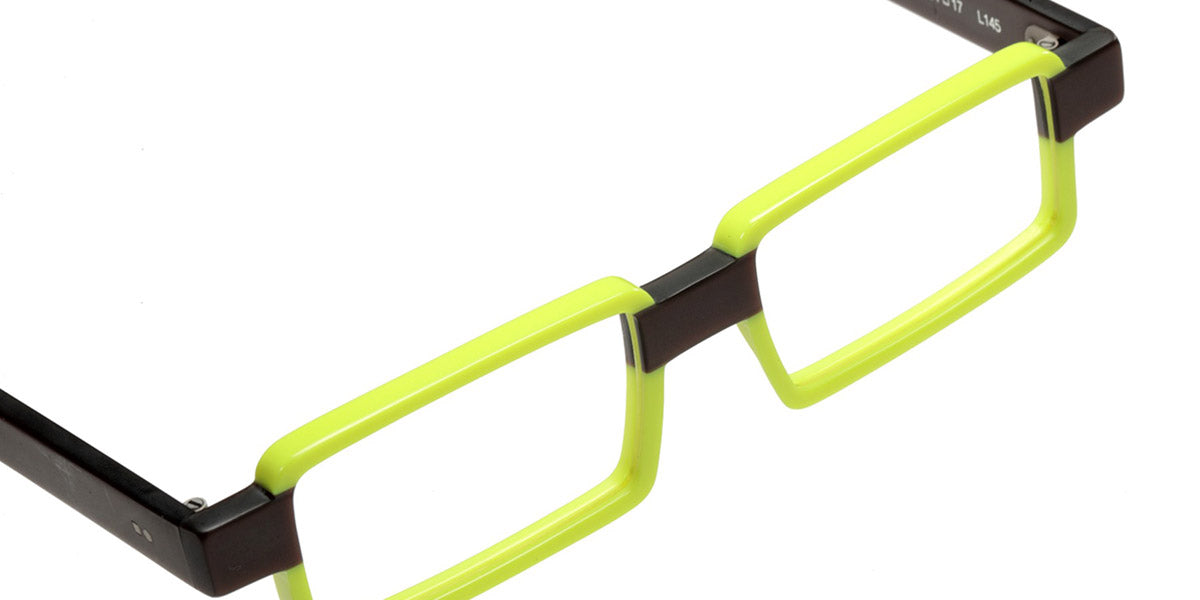 Sabine Be® Be Sharp SB Be Sharp 788 51 - Jaune Fluo Brillant / Marron Glacé Mat Eyeglasses