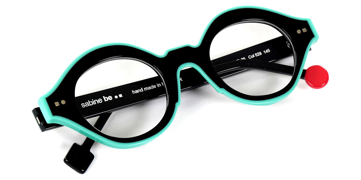 Sabine Be® Be Smile Line SB Be Smile Line 529 46 - Shiny Midnight Blue / Shiny Turquoise Eyeglasses