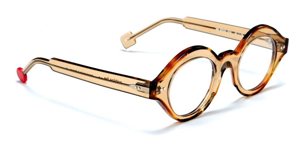 Sabine Be® Be Smile Line SB Be Smile Line 714 46 - Shiny Translucent Cognac / Shiny Fawn Tortoise Eyeglasses