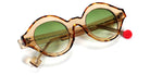 Sabine Be® Be Smile Line Sun SB Be Smile Line Sun 714 46 - Shiny Translucent Cognac / Shiny Fawn Tortoise Sunglasses