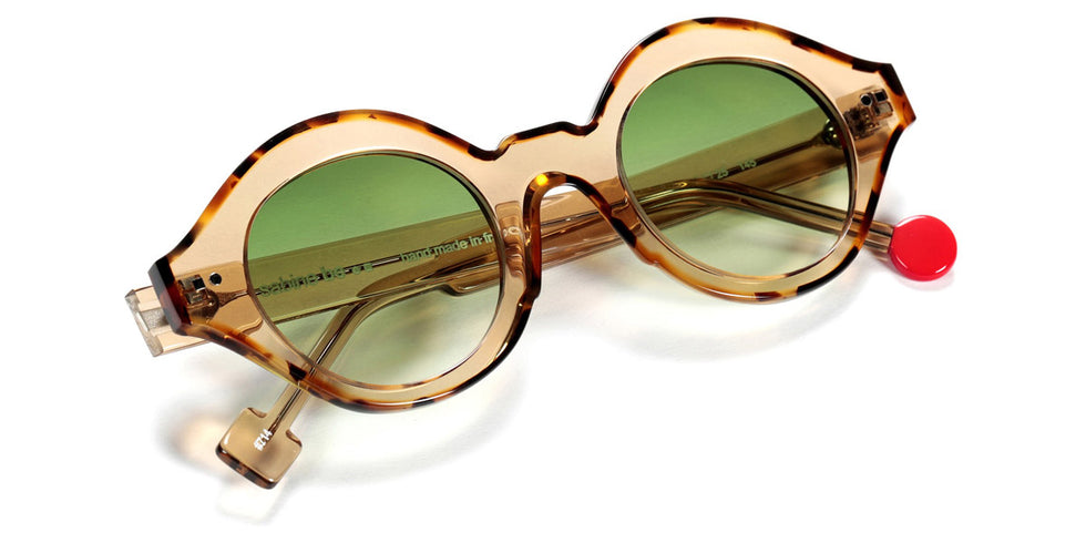 Sabine Be® Be Smile Line Sun SB Be Smile Line Sun 714 46 - Shiny Translucent Cognac / Shiny Fawn Tortoise Sunglasses