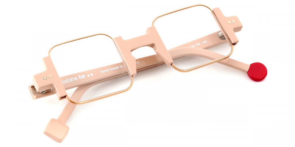 Sabine Be® Be Square - Shiny Nude / Polished Rose Gold Eyeglasses