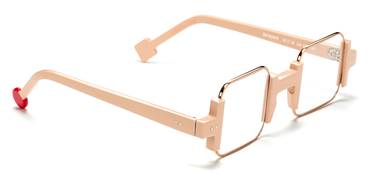 Sabine Be® Be Square - Shiny Nude / Polished Rose Gold Eyeglasses