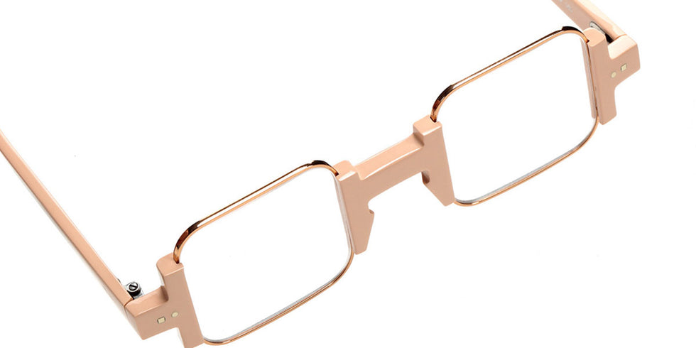 Sabine Be® Be Square - Shiny Nude / Polished Rose Gold Eyeglasses
