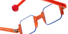 Sabine Be® Be Square - Shiny Miami Neon Orange / Satin Blue Klein Eyeglasses