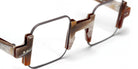 Sabine Be® Be Square SB Be Square 345 42 - Shiny Vintage Horn / Satin Gray Eyeglasses