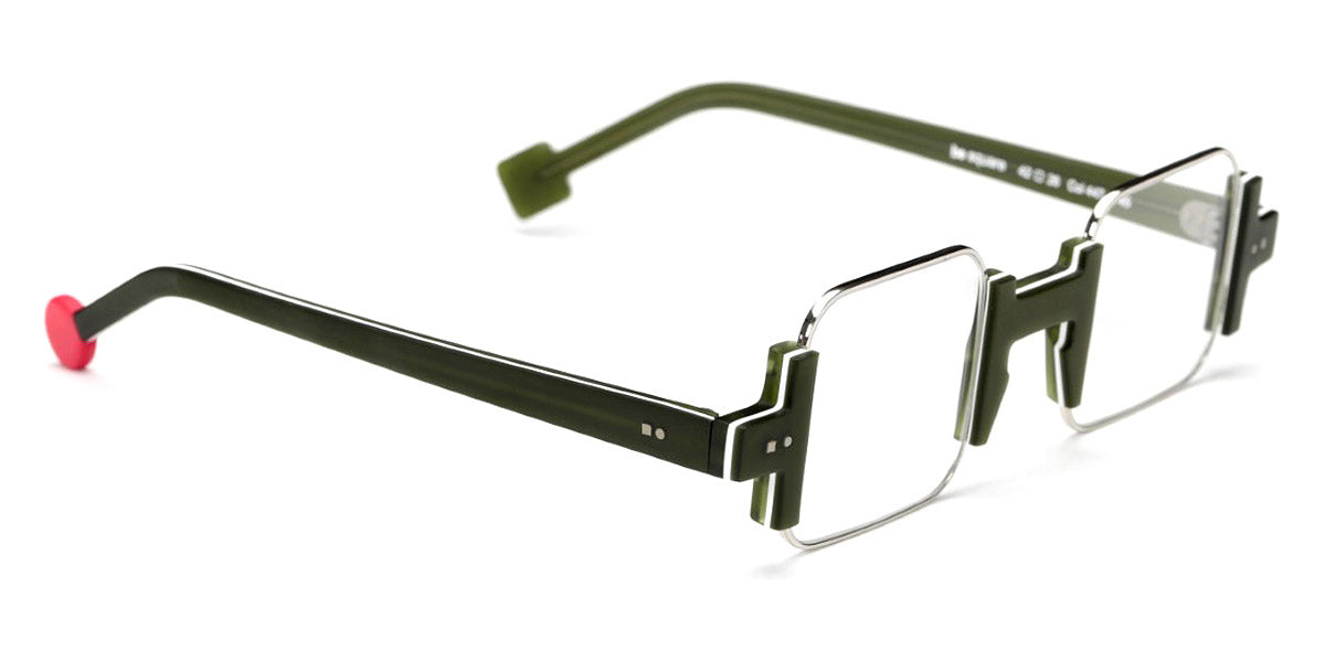 Sabine Be® Be Square SB Be Square 447 42 - Matt Light Green / Palladium Eyeglasses