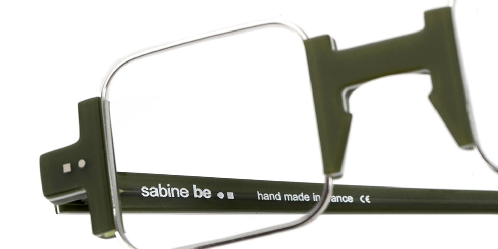 Sabine Be® Be Square SB Be Square 447 42 - Matt Light Green / Palladium Eyeglasses