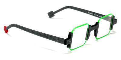 Sabine Be® Be Square SB Be Square 578 42 - Matt Marbled Mouse Gray / Neon Green Satin Eyeglasses