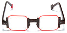 Sabine Be® Be Square SB Be Square 579 42 - Matt Marbled Brown / Noen Orange Satin Eyeglasses