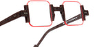 Sabine Be® Be Square SB Be Square 579 42 - Matt Marbled Brown / Noen Orange Satin Eyeglasses