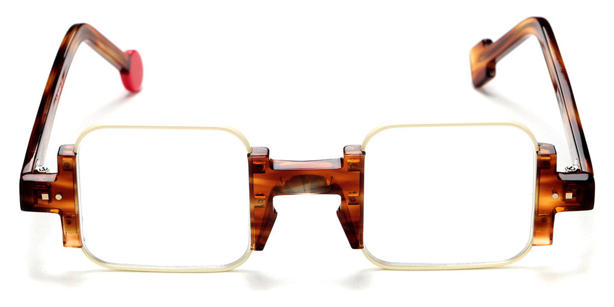 Sabine Be® Be Square - Shiny Blonde Veined Tortoise / Satin Ivory Eyeglasses