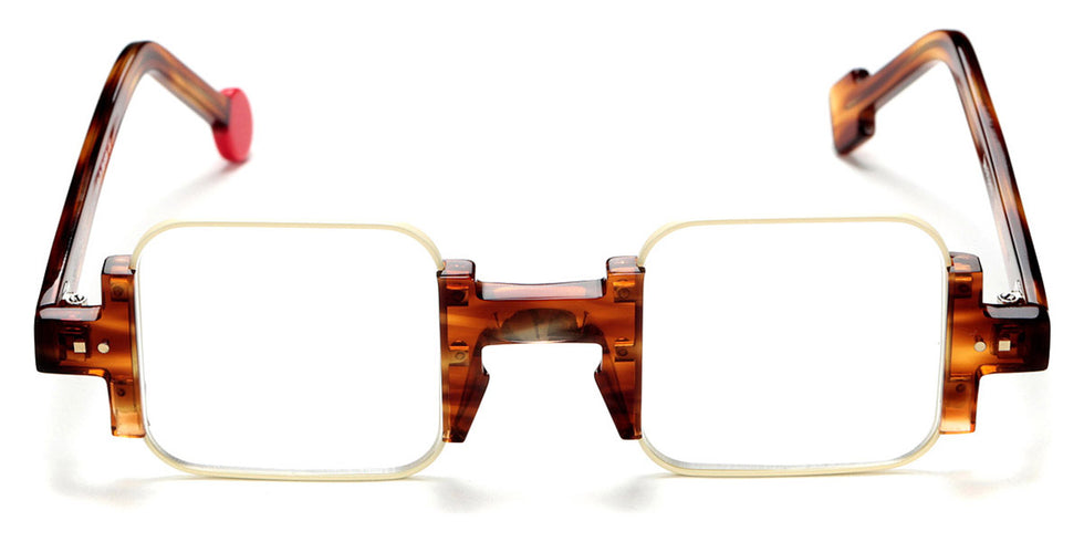 Sabine Be® Be Square - Shiny Blonde Veined Tortoise / Satin Ivory Eyeglasses