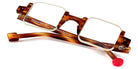 Sabine Be® Be Square - Shiny Blonde Veined Tortoise / Satin Ivory Eyeglasses