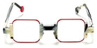 Sabine Be® Be Square - Shiny Horn / Satin Red Eyeglasses