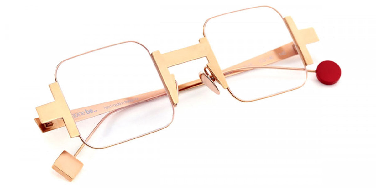Sabine Be® Be Square Slim - Polished Rose Gold Eyeglasses