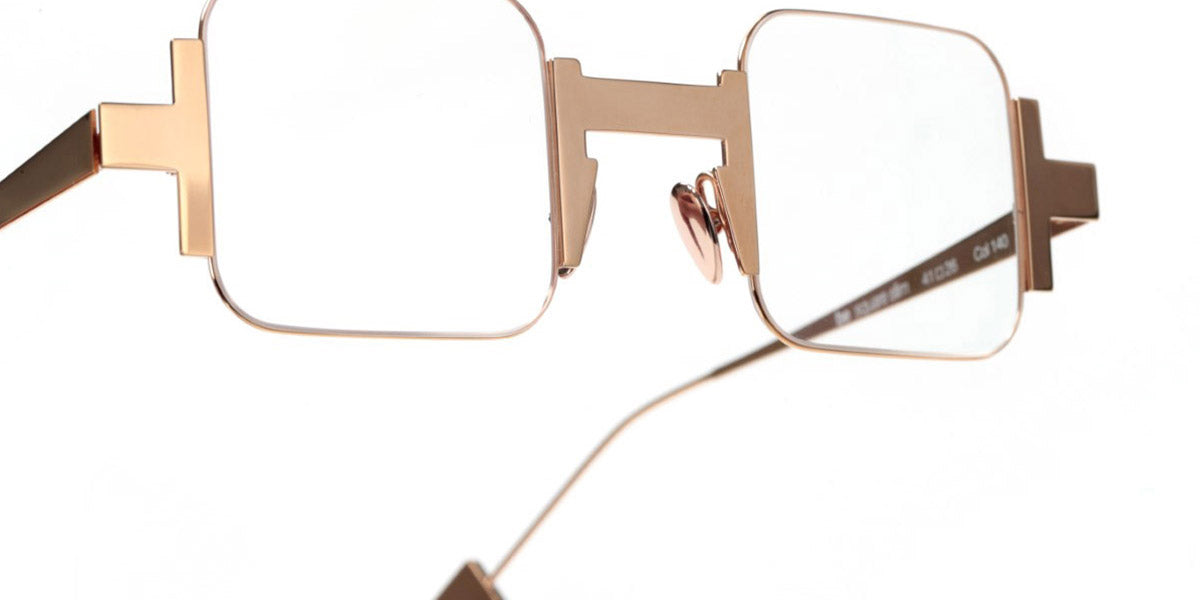 Sabine Be® Be Square Slim - Polished Rose Gold Eyeglasses