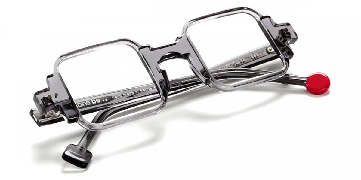 Sabine Be® Be Square Swell - Shiny Translucent Grey Eyeglasses