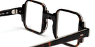 Sabine Be® Be Square Swell - Shiny Dark Tortoise / White / Shiny Dark Tortoise Eyeglasses