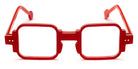 Sabine Be® Be Square Swell - Shiny Translucent Red / White / Shiny Orange Eyeglasses