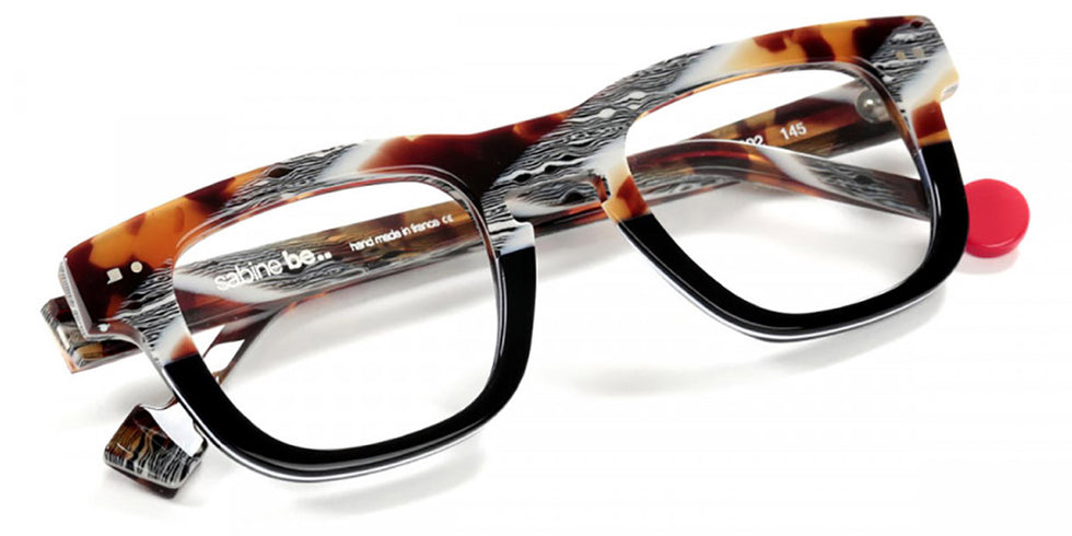 Sabine Be® Be Swag - Shiny Vintage Tortoise / Shiny Midnight Blue / White / Shiny Midnight Blue Eyeglasses
