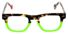 Sabine Be® Be Swag - Khaki Tortoise / Shiny Neon Green Eyeglasses