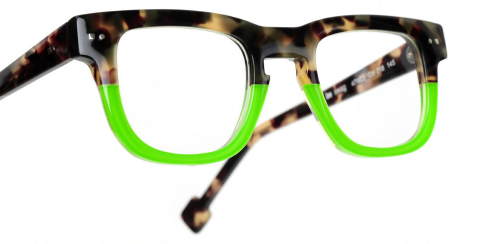 Sabine Be® Be Swag - Khaki Tortoise / Shiny Neon Green Eyeglasses