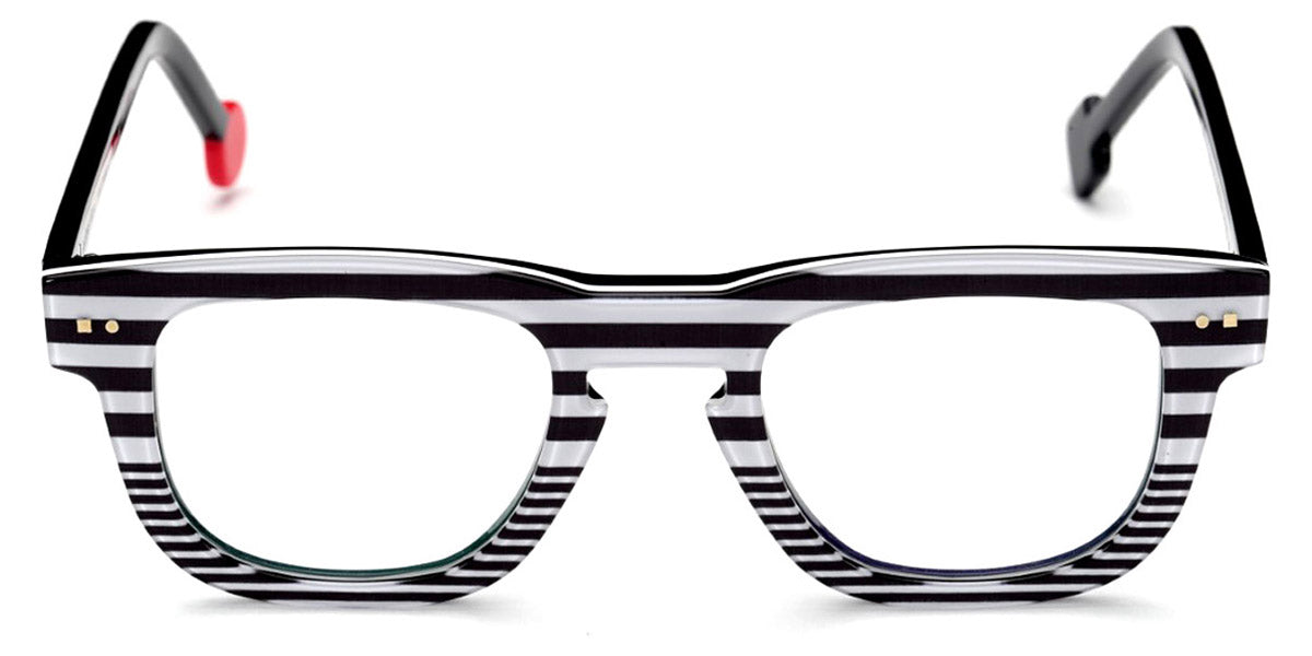 Sabine Be® Be Swag Stripe - Shiny Navy Blue Fat Stripes / Shiny Navy Blue Slim Stripes Eyeglasses