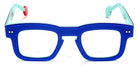 Sabine Be® Be Swag Xl SB Be Swag XL 168 46 - Shiny Translucent Blue Majorelle / White / Shiny Turquoise Eyeglasses