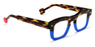 Sabine Be® Be Swag Xl SB Be Swag XL 699 46 - Shiny Dark Veined Tortoiseshell / Matte Majorelle Blue Eyeglasses