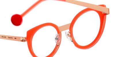 Sabine Be® Be Sweet SB Be Sweet 573 47 - Shiny Neon Orange Miami / Nude Satin Eyeglasses