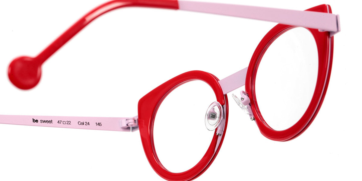 Sabine Be® Be Sweet SB Be Sweet 24 47 - Shiny Red / Satin Baby Pink Eyeglasses