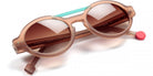 Sabine Be® Be Trendy Sun - Matte Translucent Beige / Satin Turquoise Sunglasses