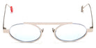 Sabine Be® Be Trust Slim Sun Summer SB Be Trust Slim Sun Summer 128ble 49 - Matte Palladium with blue lenses Sunglasses