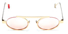 Sabine Be® Be Trust Slim Sun Summer SB Be Trust Slim Sun Summer 129pec 49 - Polished Pale Gold with pink lenses Sunglasses