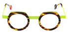 Sabine Be® Be Twist Eyeglasses - 240 Shiny Veined Tortoise/Satin Neon Yellow