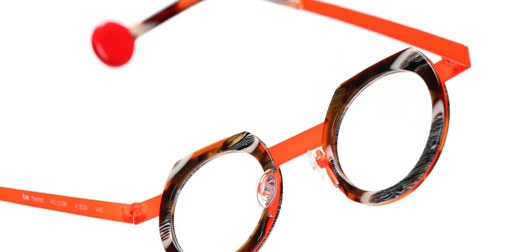 Sabine Be® Be Twist Eyeglasses - 259 Shiny Vintage Tortoise/Satin Neon Orange