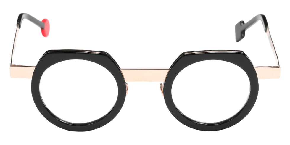 Sabine Be® Be Twist Eyeglasses - 811 Glossy Black/Polished Rose Gold