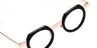 Sabine Be® Be Twist Eyeglasses - 811 Glossy Black/Polished Rose Gold