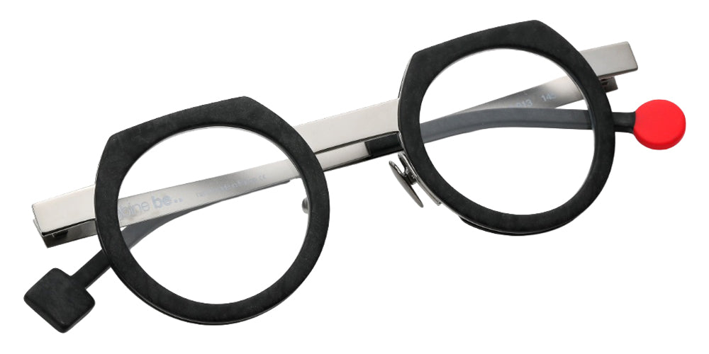 Sabine Be® Be Twist Eyeglasses - 813 Slate Gray Marbled Matte/Polished Ruthenium