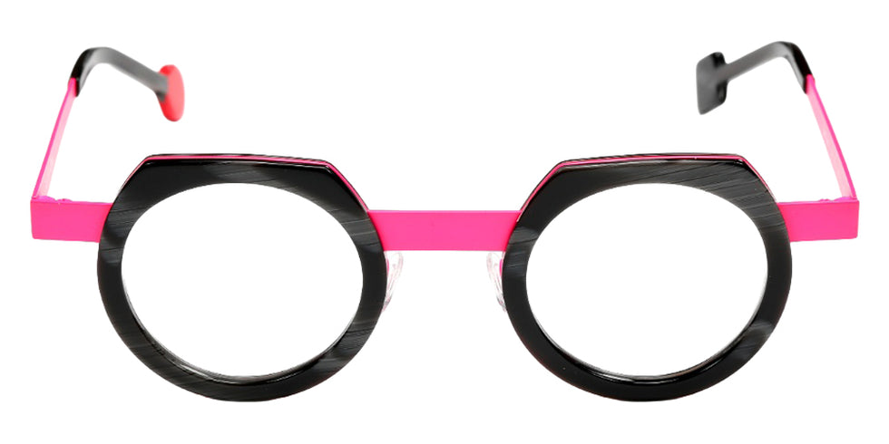 Sabine Be® Be Twist Eyeglasses - 815 Shiny Fawn Gray/Neon Pink Satin